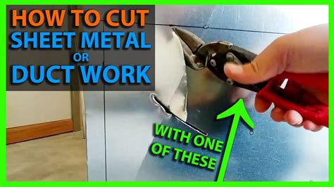 cut hole in sheet metal box|cutting hole in duct work.